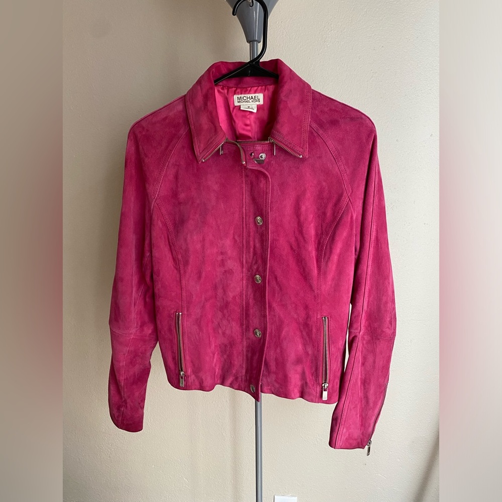 Michael Michael kors || pink suede jacket